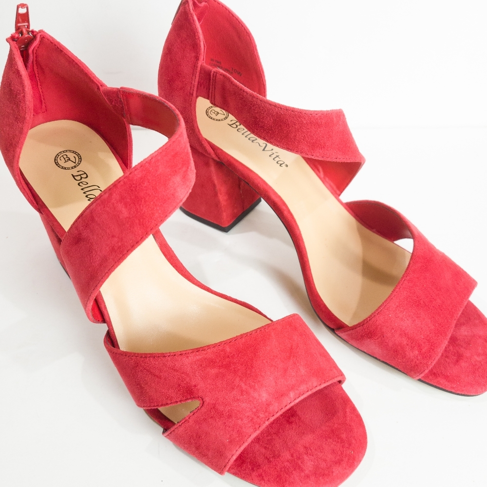Bella Vita Korrine Block Heel Sandals-10W - Picture 8 of 10